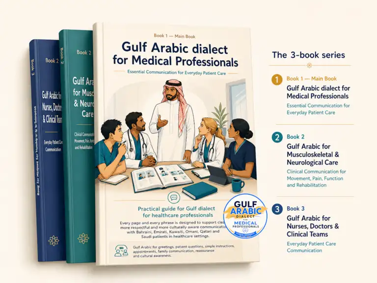 The three-book Gulf Arabic series for medical professionals